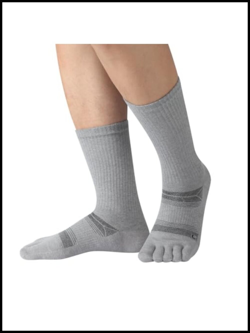 Merino Wool Toe Socks Hiking Crew Five Finger Compression Unisex